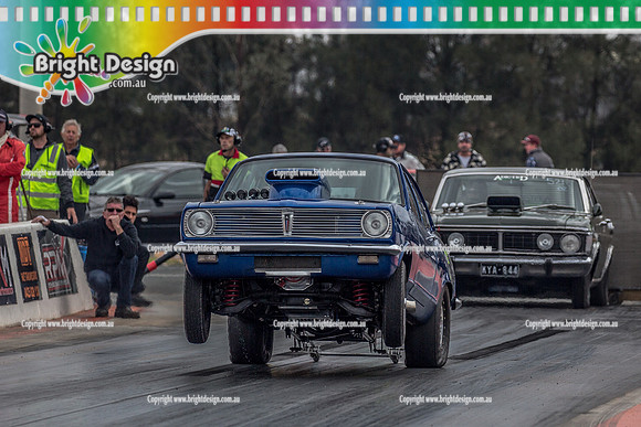Nostalgia Tri-series RND 2 @ Swan Hill Dragway Sat 18 May 2019   (9128) 6844 KJP350 PETER HERITAGE HB
