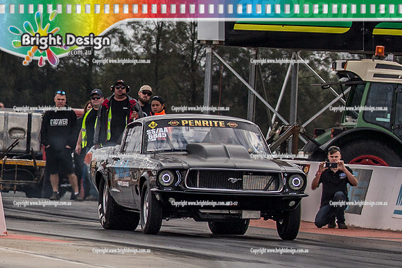 Nostalgia Tri-series RND 2 @ Swan Hill Dragway Sat 18 May 2019   (9255)  6845 841 RODNEY PLOWMAN MUSCLE CAR PARTS GARAGE