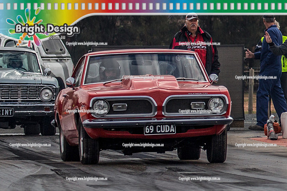 Nostalgia Tri-series RND 2 @ Swan Hill Dragway Sat 18 May 2019   (9264)  6957 69CUDA NIKOLAS KARANOVIC
