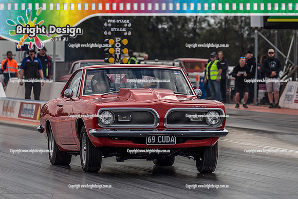 Nostalgia Tri-series RND 2 @ Swan Hill Dragway Sat 18 May 2019   (9269)  6957 69CUDA NIKOLAS KARANOVIC