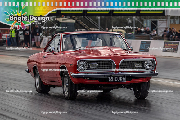 Nostalgia Tri-series RND 2 @ Swan Hill Dragway Sat 18 May 2019   (9271)  6957 69CUDA NIKOLAS KARANOVIC