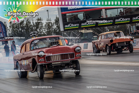 Nostalgia Tri-series RND 2 @ Swan Hill Dragway Sat 18 May 2019   (9329) 5776 HAYWIRE ASH HAYLEY  6641 STEVE COSTA  BLASTER