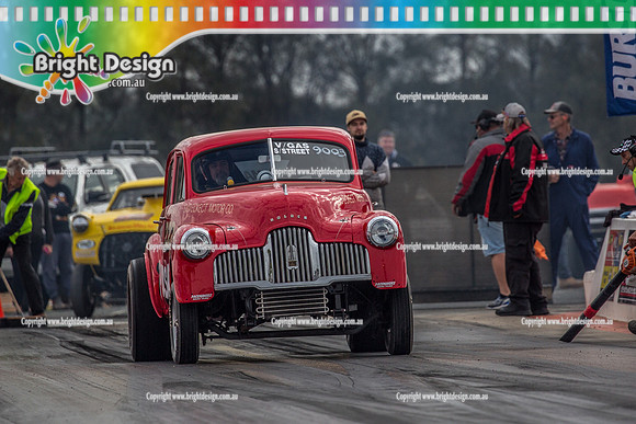 Nostalgia Tri-series RND 2 @ Swan Hill Dragway Sat 18 May 2019   (9356)  PULSATOR DEAN WALDING  WILD MAN  222