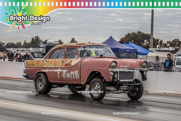 Nostalgia Tri-series RND 2 @ Swan Hill Dragway Sat 18 May 2019   (9377)   7167 FBOMB JAMES EMING