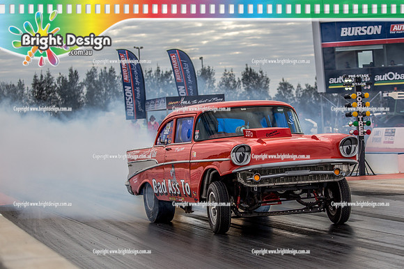Nostalgia Tri-series RND 2 @ Swan Hill Dragway Sat 18 May 2019   (9394)  3952 PETER RAINES BAD ASS TO