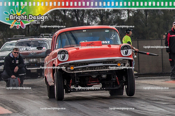 Nostalgia Tri-series RND 2 @ Swan Hill Dragway Sat 18 May 2019   (9399)  3952 PETER RAINES BAD ASS TO