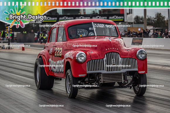 Nostalgia Tri-series RND 2 @ Swan Hill Dragway Sat 18 May 2019   (9449)  PULSATOR DEAN WALDING  WILD MAN  222