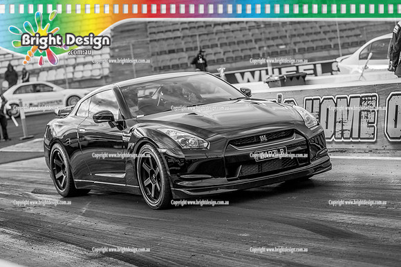 Funday Sunday @ Calder Park Drag Racing 1 June 2025 (181527)-2 B&W GAPZLR
