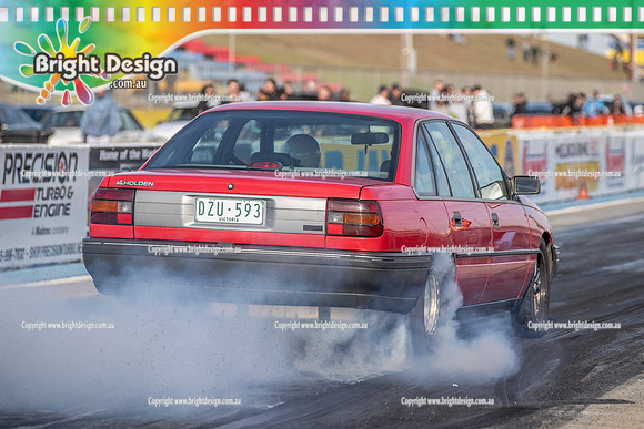 Funday Sunday @ Calder Park Drag Racing 1 June 2025 (181008) DZU592 RED VN