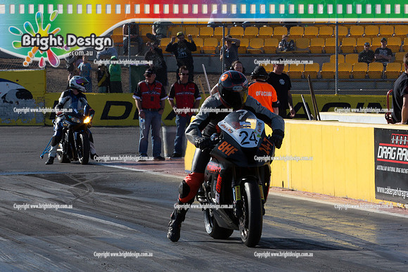 ANDRA Street Outlaws Drag Racing Quals Rnd 5 @ Calder Park 24 September 2014 (24859)  BIKE