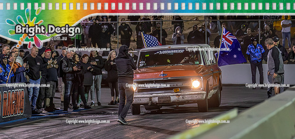 Street Outlaws NPK No Prep Kings vs Australia @ Calder D2 19 March 2023 (149556) FARMTRUCK & AZN