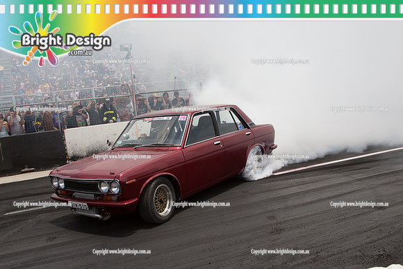 Summernats 28 Sunday 4 Jan 2015  BD  (7656)  QIK510 BURNOUT