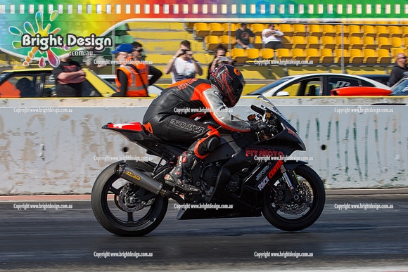 ANDRA Street Outlaws Drag Racing Quals Rnd 5 @ Calder Park 24 September 2014 (24240)  BIKE