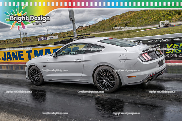 Sunday Funday @ Calder Park Drag Racing Sunday 29 September 2019 (125435)  WHITE MUSTANG  TBC