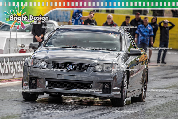 Sunday Funday @ Calder Park Drag Racing Sunday 22 September 2019 (122200)  MATTHEW MCGLADE GREY UTE