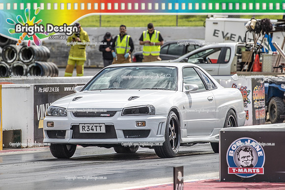 Sunday Funday @ Calder Park Drag Racing Sunday 22 September 2019 (122625)  R34TT