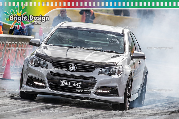 Sunday Funday @ Calder Park Drag Racing Sunday 22 September 2019 (122695)  BAQ487