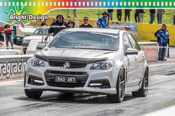 Sunday Funday @ Calder Park Drag Racing Sunday 22 September 2019 (122701)  BAQ487