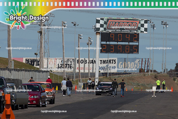 ANDRA Street Outlaws Drag Racing Quals Rnd 5 @ Calder Park 24 September 2014 (24066)  SSA 5627 LIME GREEN