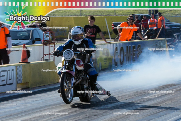 ANDRA Street Outlaws Drag Racing Quals Rnd 5 @ Calder Park 24 September 2014 (25164)  BIKE