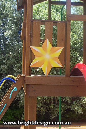10-68 M-17 Star Outdoor Christmas Display Custom Airbrushed Christmas  Decoration by Bright Design Studio
