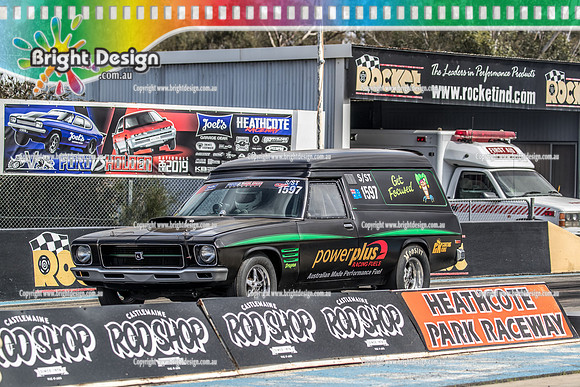 Ford vs Holden Nationals @ Heathcote Park Raceway Sat 26 Oct 2019 (24098)  1597 GET FOCUSED MARTIN STEVENSON DRAG VAN