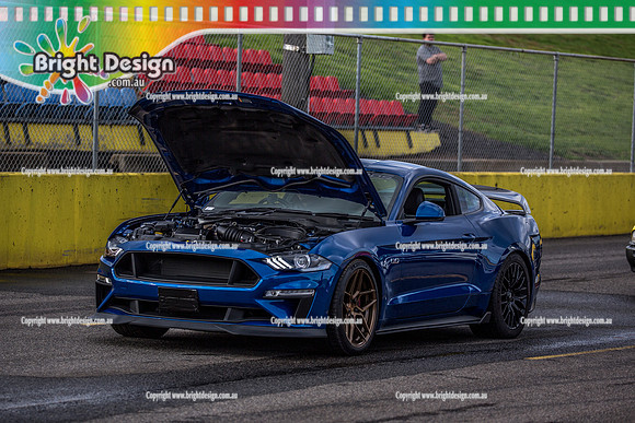 Sunday Funday @ Calder Park Drag Racing Sunday 16 June 2019 (119549)  MYSTANGMODS  BLUE MUSTANG