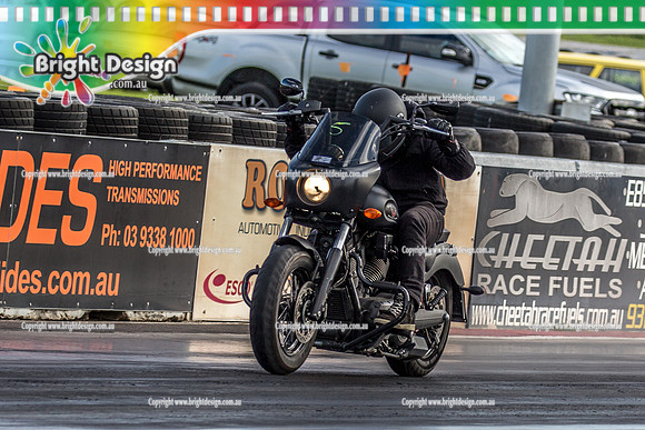 Sunday Funday @ Calder Park Drag Racing Sunday 16 June 2019 (119677)  2C8EY VICTORY BIKE
