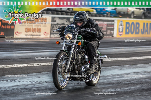 Sunday Funday @ Calder Park Drag Racing Sunday 16 June 2019 (119678)  MI972  BIKE