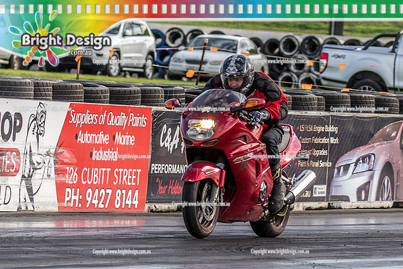 Sunday Funday @ Calder Park Drag Racing Sunday 16 June 2019 (119685)  BIKE 2A6TS