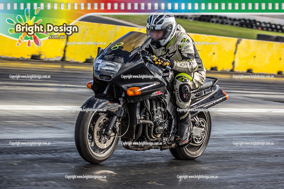 Sunday Funday @ Calder Park Drag Racing Sunday 16 June 2019 (119688)  KAWASAKI JARROD H BIKE