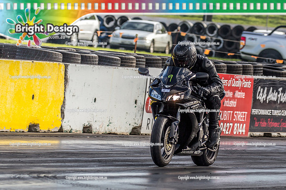 Sunday Funday @ Calder Park Drag Racing Sunday 16 June 2019 (119705)   TBC BIKE HONDA CBR RACING