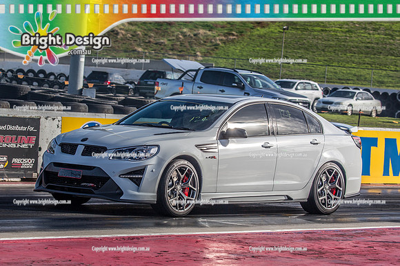 Sunday Funday @ Calder Park Drag Racing Sunday 16 June 2019 (119838)  124 WHITE COMMODORE GTS TBC