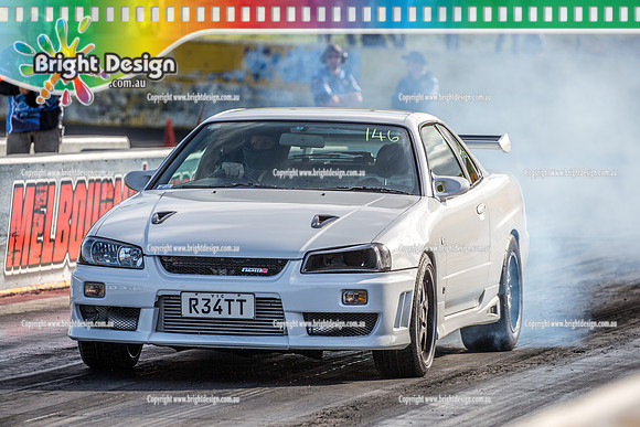 Sunday Funday @ Calder Park Drag Racing Sunday 16 June 2019 (119841)  R34TT