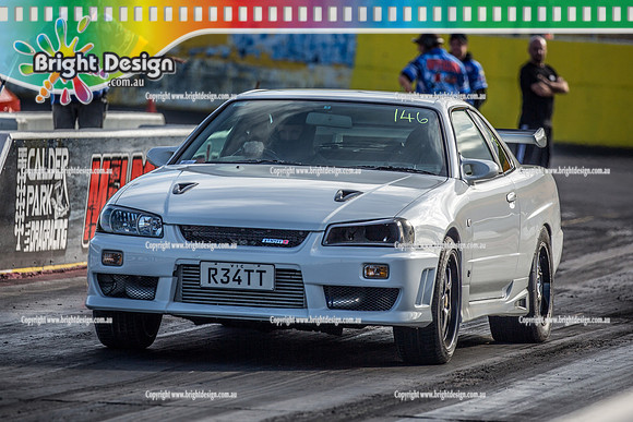 Sunday Funday @ Calder Park Drag Racing Sunday 16 June 2019 (119843)  R34TT