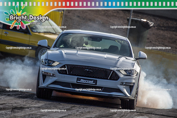 Sunday Funday @ Calder Park Drag Racing Sunday 16 June 2019 (119854)  WHITE MUSTANG CHRIS HERROD PERFORMANCE