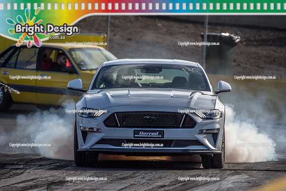 Sunday Funday @ Calder Park Drag Racing Sunday 16 June 2019 (119855)  WHITE MUSTANG CHRIS HERROD PERFORMANCE