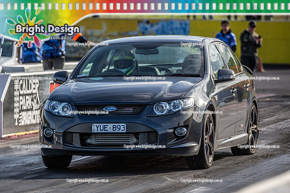 Sunday Funday @ Calder Park Drag Racing Sunday 16 June 2019 (119859)  YUE893