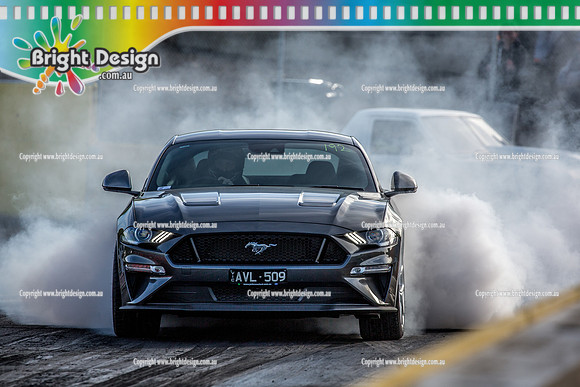 Sunday Funday @ Calder Park Drag Racing Sunday 16 June 2019 (119885)  AVL509  Mustang