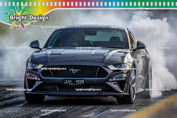 Sunday Funday @ Calder Park Drag Racing Sunday 16 June 2019 (119887)  AVL509  Mustang