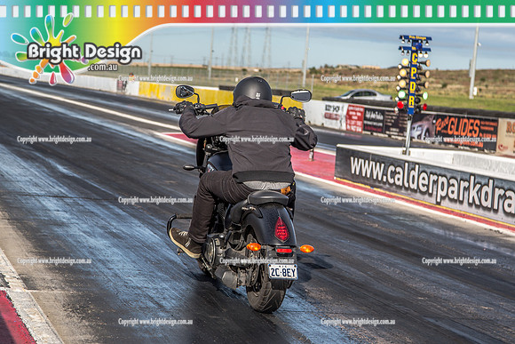 Sunday Funday @ Calder Park Drag Racing Sunday 16 June 2019 (120111)   2C8EY VICTORY BIKE
