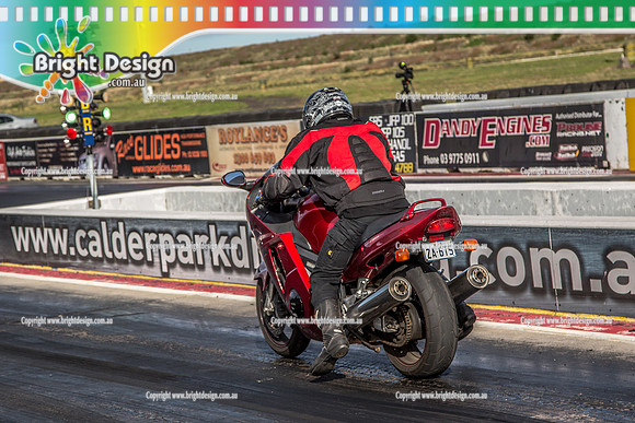 Sunday Funday @ Calder Park Drag Racing Sunday 16 June 2019 (120119)   2A6TS BIKE