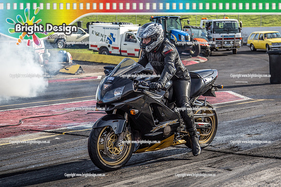 Sunday Funday @ Calder Park Drag Racing Sunday 16 June 2019 (120120)    2A8CN BIKE