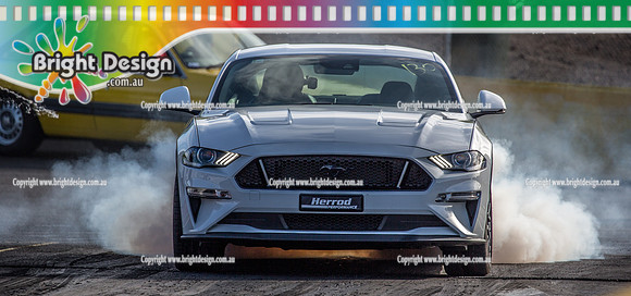 Sunday Funday @ Calder Park Drag Racing Sunday 16 June 2019 (119855)-2  WHITE MUSTANG CHRIS HERROD PERFORMANCE