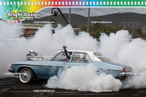 Summernats 28 Sunday 4 Jan 2015  BD  (8141)  GMHAZD BURNOUT
