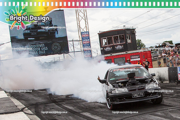 Summernats 28 Sunday 4 Jan 2015  BD  (7757)  GHETTO BURNOUT