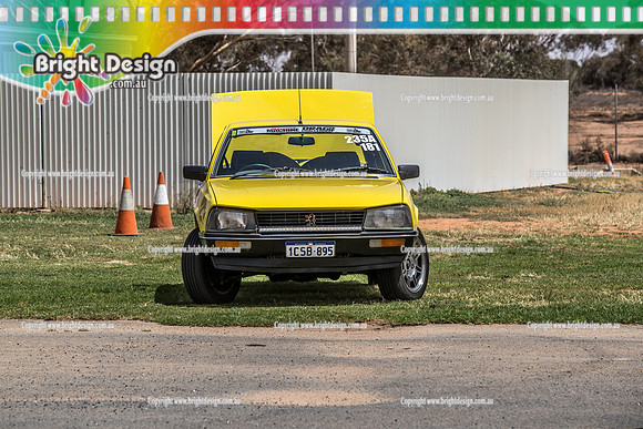 Street Machine Drag Challenge 6 SMDC6 2019  BDMP5249  1CSB895  ROD & PAUL WILLIAMS  YELLOW PEUGEOT