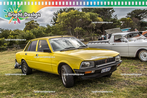 Street Machine Drag Challenge 6 SMDC6 2019  BDMP9314  1CSB895  ROD & PAUL WILLIAMS  YELLOW PEUGEOT