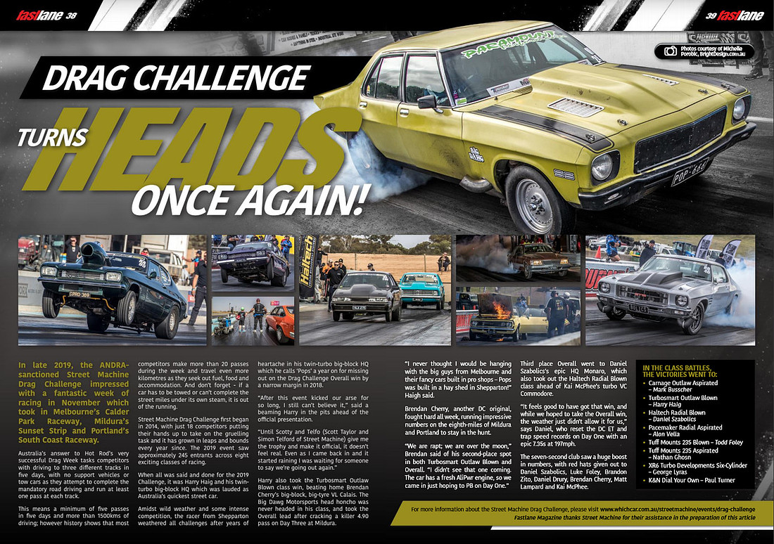 Fastlane Issue 30 March 2020 editorial of Wombat Racing Tony Miskelly