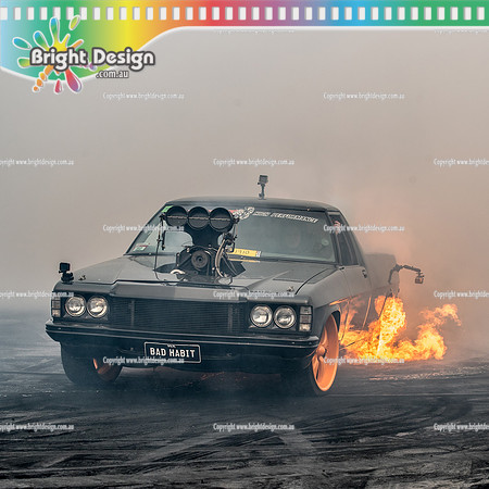 Summernats 33 Thursday 2 Jan 2020  BDMP0491 SQ  BADHABIT FIRE BURNOUT
